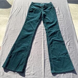 PacSun Teal Corduroy Pants 25 Butterfly Low Rise Bootcut Y2K